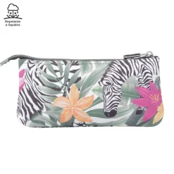 TOTTO Material Escolar*- Estuche escolar tropical cebras Tablero
