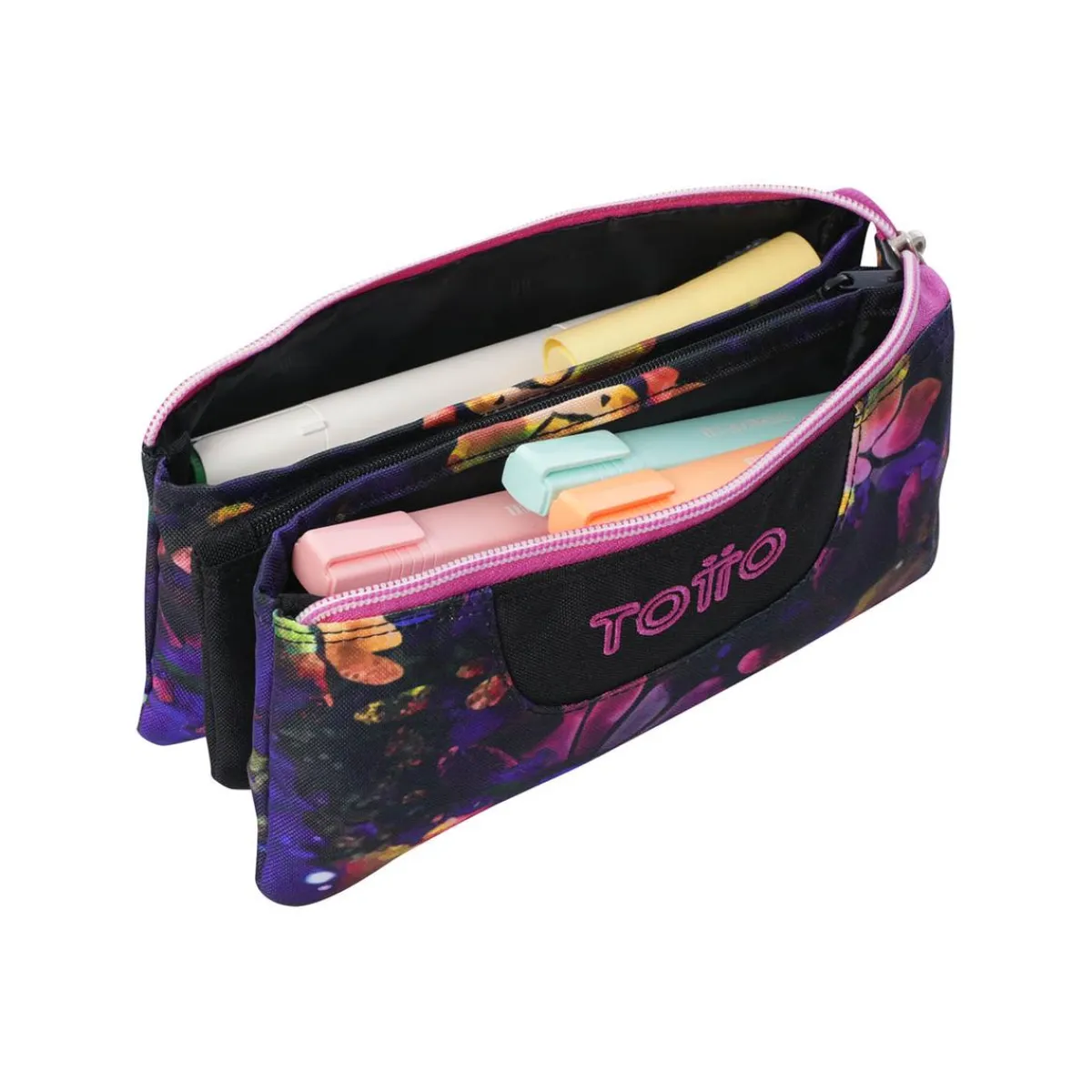 TOTTO Material Escolar*- Estuche Tablero Flower Galaxy