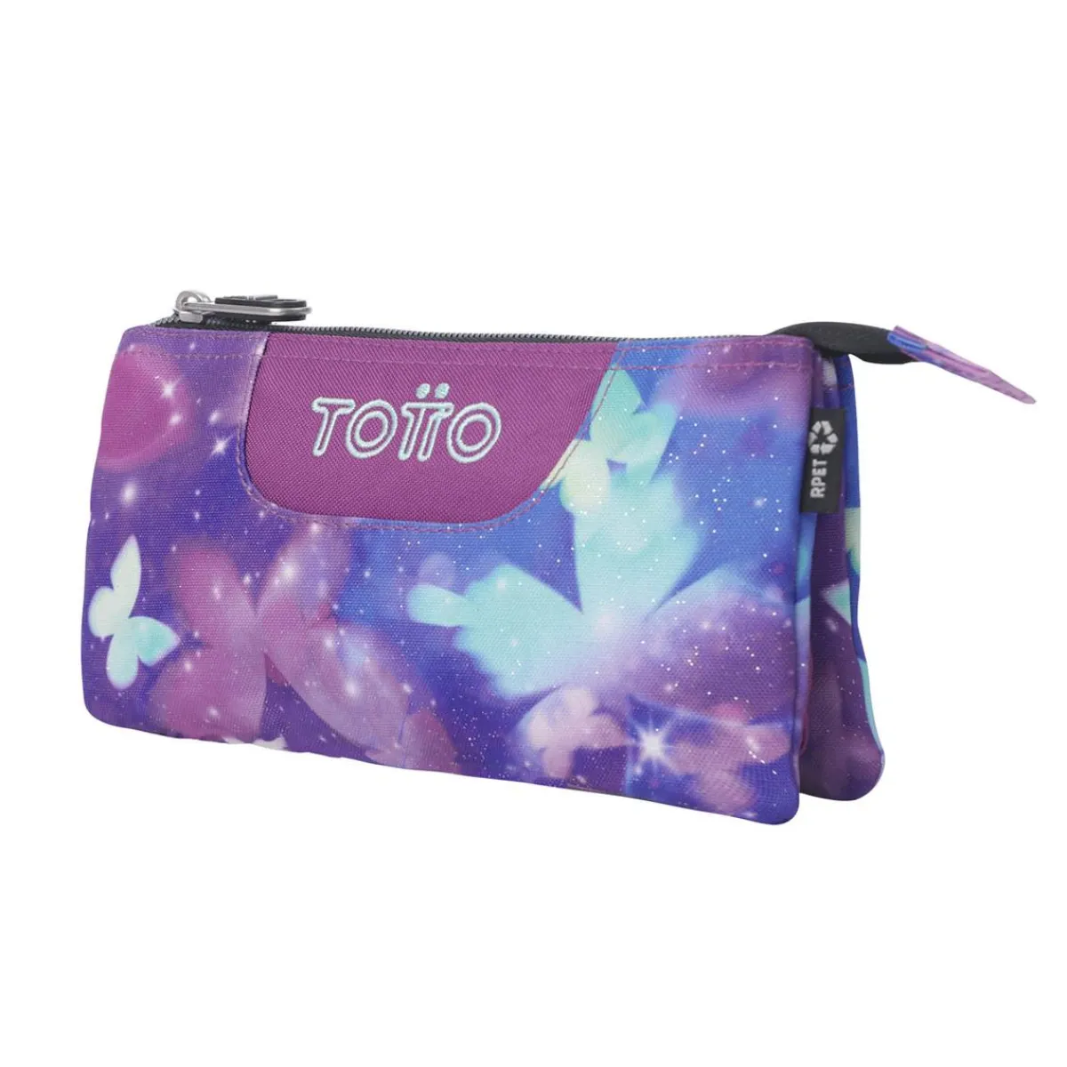 TOTTO Material Escolar*- Estuche Tablero Glitter Star Butterfly