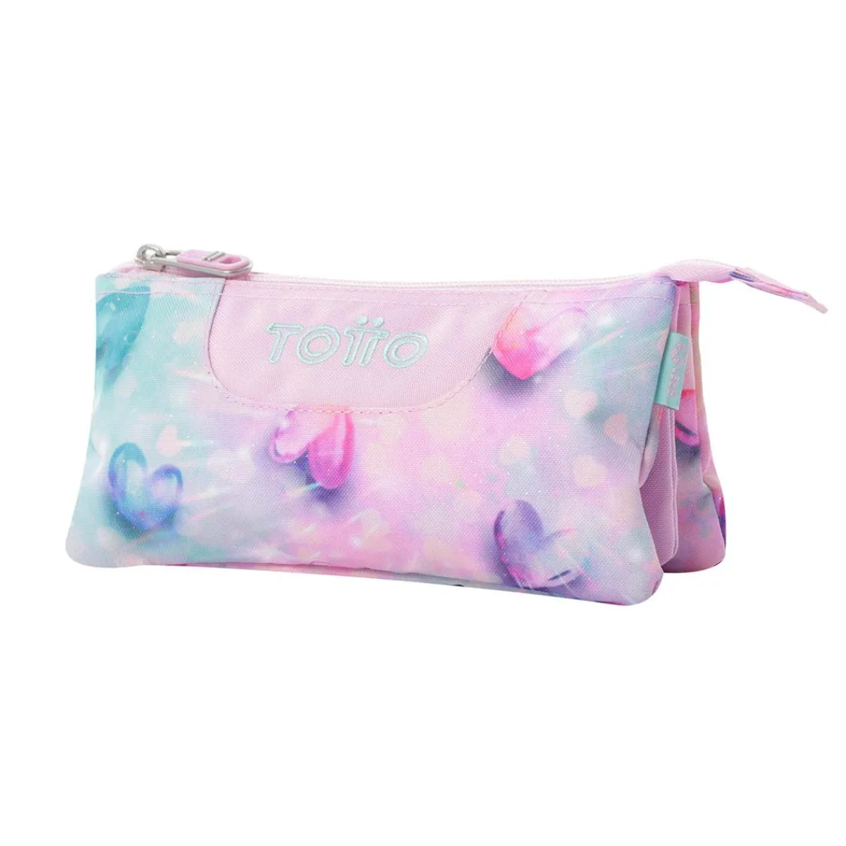 TOTTO Material Escolar*- Estuche Tablero Glitter Shiny Heart