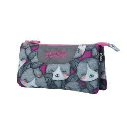 TOTTO Material Escolar*- Estuche Tablero Kitten Rose