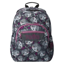 TOTTO Material Escolar*- Mochila Acuareles Kitten Rose