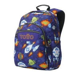 TOTTO Material Escolar*- Mochila Acuareles Space Blue
