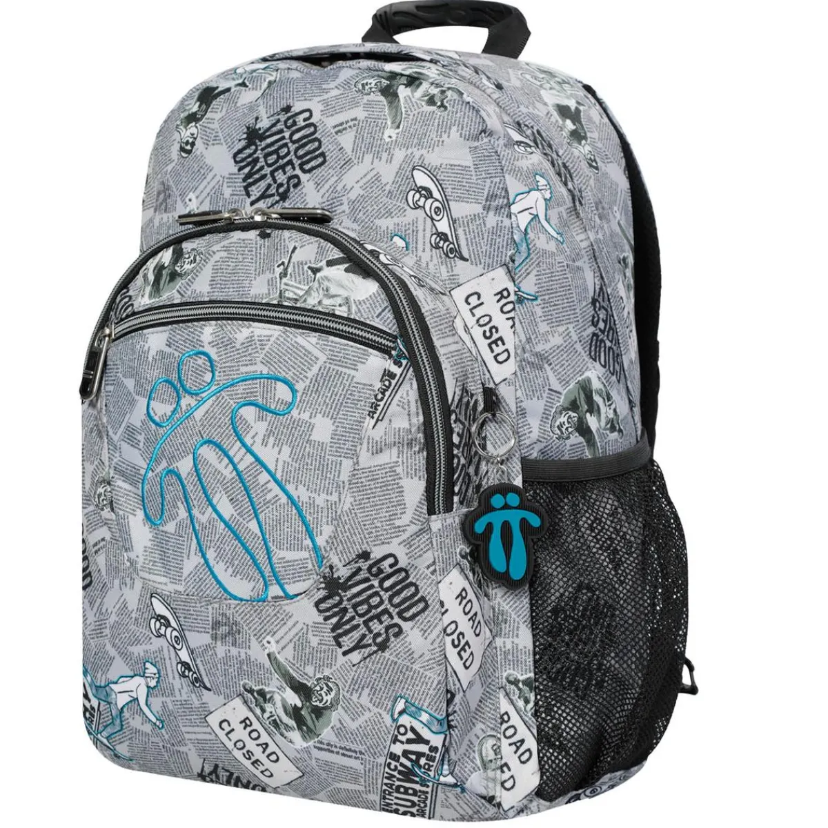 TOTTO Material Escolar*- Mochila escolar adaptable a carro Acuareles Newspaper