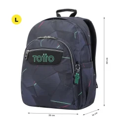 TOTTO Material Escolar*- Mochila escolar adaptable a carro fractal Acuareles