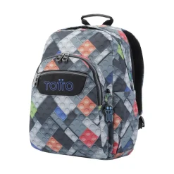 TOTTO Material Escolar*- Mochila escolar adaptable a carro bloques Acuareles