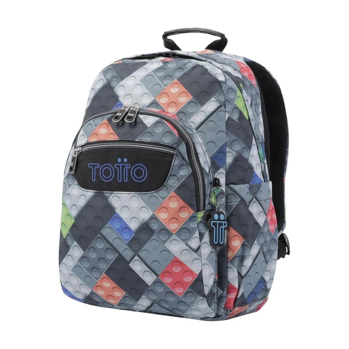 TOTTO Material Escolar*- Mochila escolar adaptable a carro bloques Acuareles