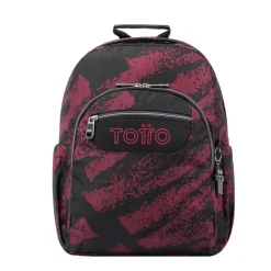 TOTTO Material Escolar*- Mochila escolar adaptable a carro tiza roja Acuareles