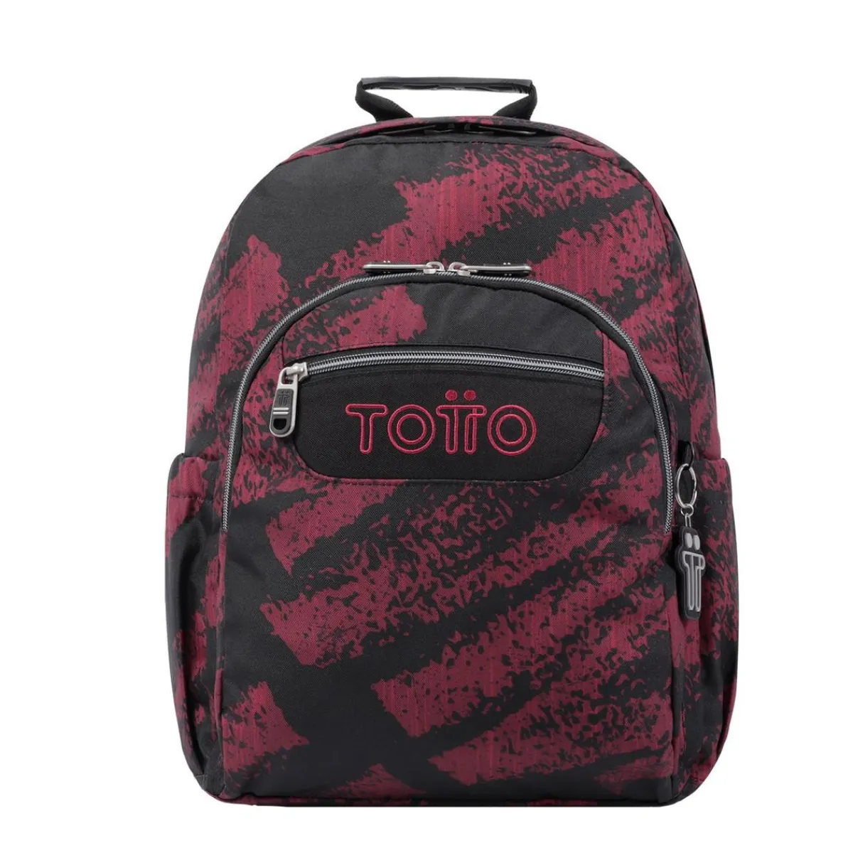 TOTTO Material Escolar*- Mochila escolar adaptable a carro tiza roja Acuareles