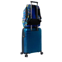 TOTTO Material Escolar*- Mochila escolar adaptable a carro Tello azul Acuareles