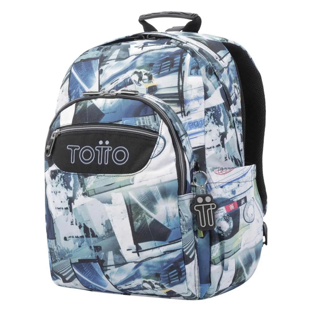 TOTTO Material Escolar*- Mochila escolar adaptable a carro postales y casetes Acuareles