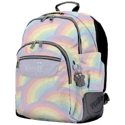 TOTTO Material Escolar*- Mochila escolar arcoíris Rayol