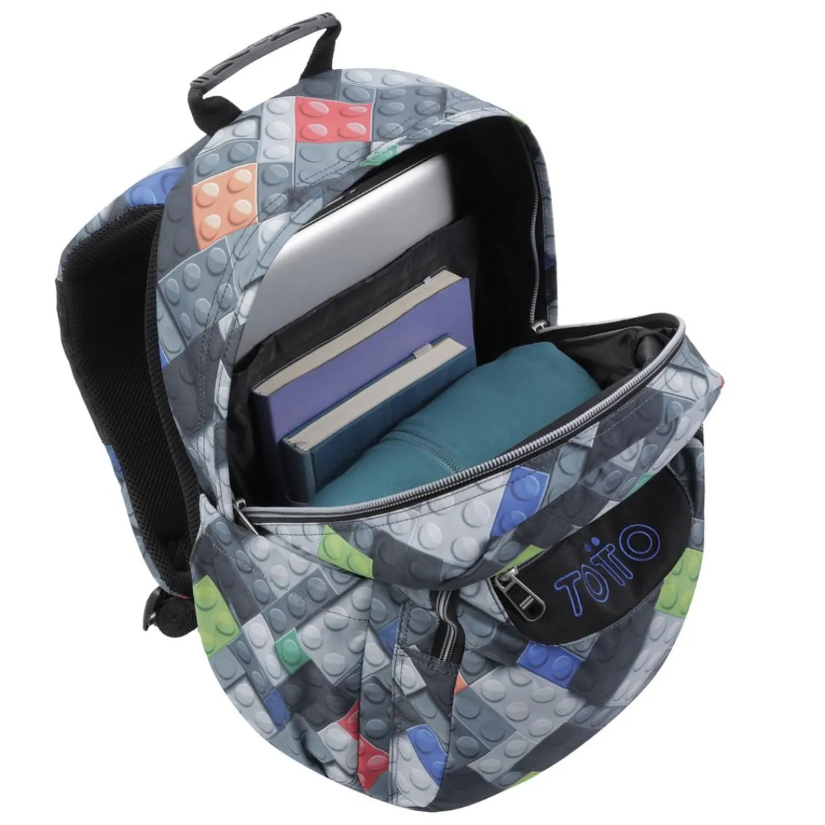 TOTTO Material Escolar*- Mochila escolar bloques Acuarela