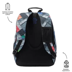 TOTTO Material Escolar*- Mochila escolar bloques Crayoles