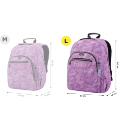 TOTTO Material Escolar*- Mochila escolar camuflaje rosa Acuarela