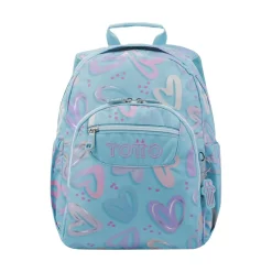 TOTTO Material Escolar*- Mochila escolar corazones pintados Gommas