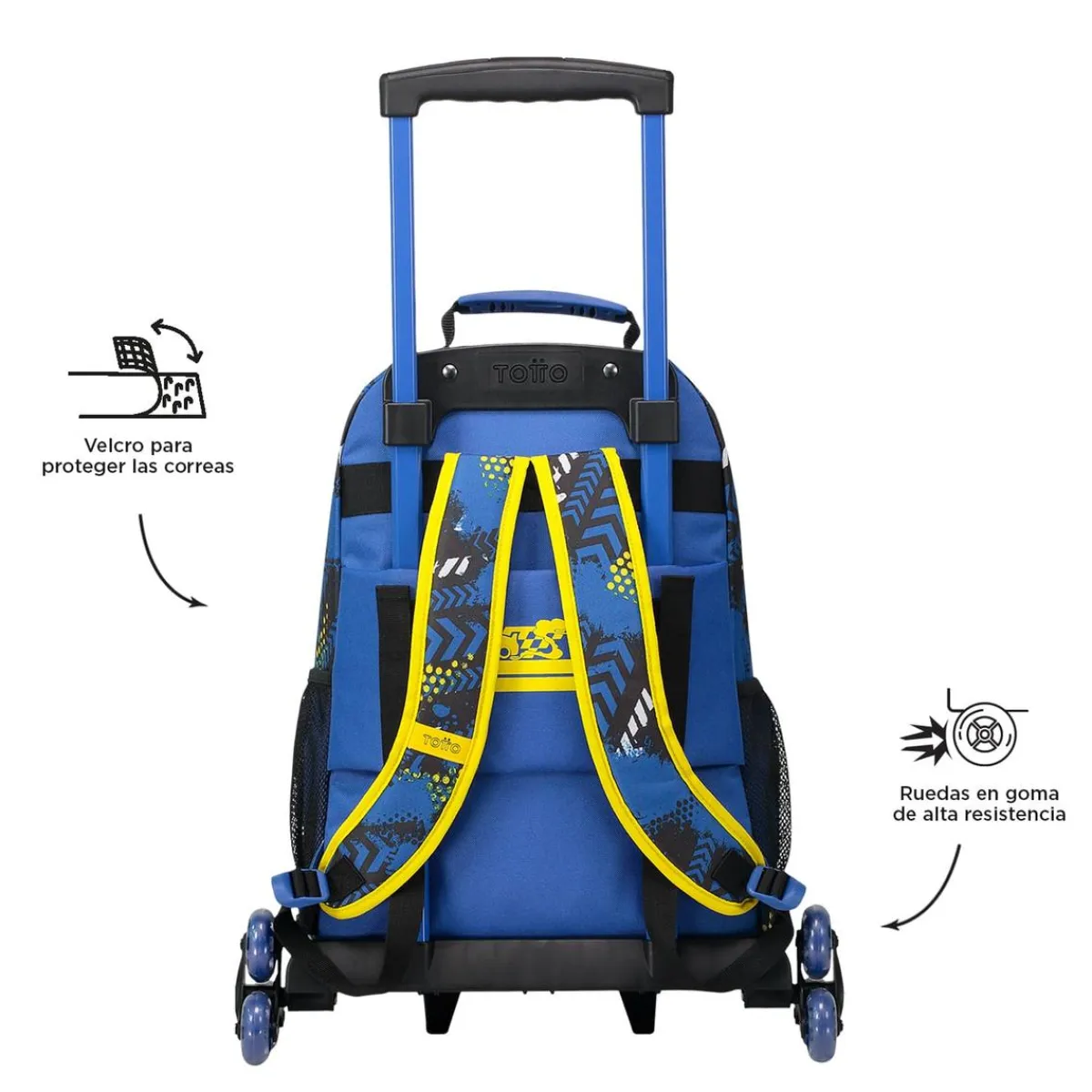 TOTTO Material Escolar*- Mochila escolar con ruedas grande Velocity