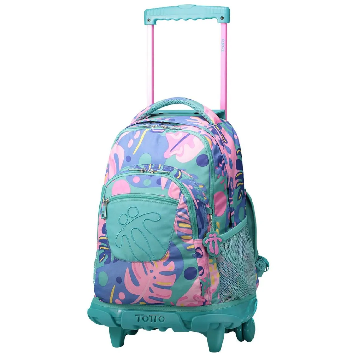 TOTTO Material Escolar*- Mochila escolar con ruedas Renglones - Natury