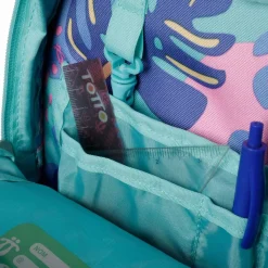 TOTTO Material Escolar*- Mochila escolar con ruedas Renglones - Natury