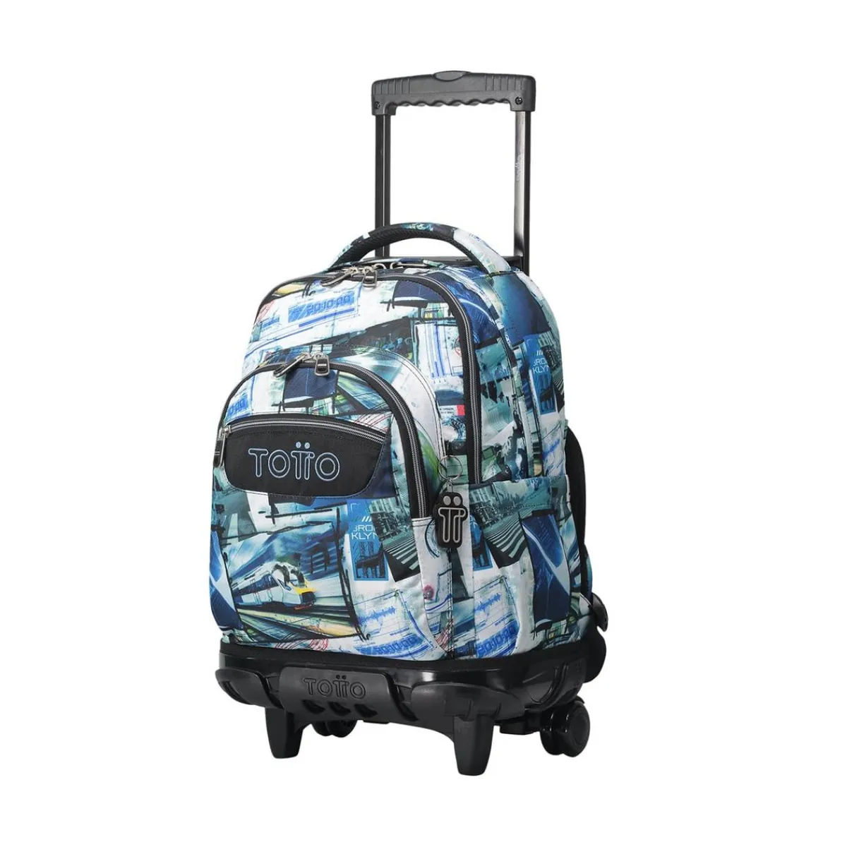 TOTTO Material Escolar*- Mochila escolar con ruedas postales y casetes Renglones