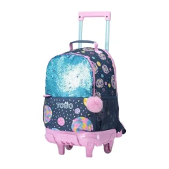 TOTTO Material Escolar*- Mochila escolar con ruedas mediana Sweet Candy