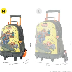 TOTTO Material Escolar*- Mochila escolar con ruedas mediana Brawlmaster