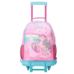 TOTTO Material Escolar*- Mochila escolar con ruedas grande Fantasy