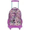 TOTTO Material Escolar*- Mochila escolar con ruedas Renglones - Perritos