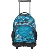TOTTO Material Escolar*- Mochila escolar con ruedas Renglones - Océano