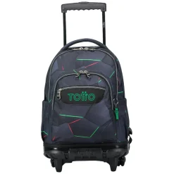 TOTTO Material Escolar*- Mochila escolar con ruedas fractal Renglones
