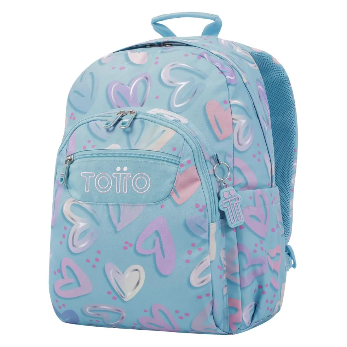 TOTTO Material Escolar*- Mochila escolar corazones pintados Acuarela