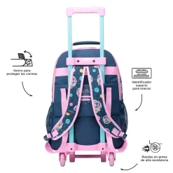 TOTTO Material Escolar*- Mochila escolar con ruedas grande Sweet Candy