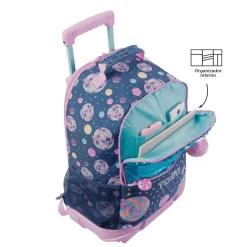 TOTTO Material Escolar*- Mochila escolar con ruedas grande Sweet Candy