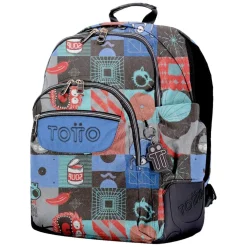 TOTTO Material Escolar*- Mochila escolar cyber monstruos Rayol