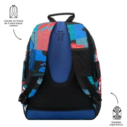 TOTTO Material Escolar*- Mochila escolar cyber monstruos Crayoles