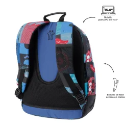 TOTTO Material Escolar*- Mochila escolar cyber monstruos Crayoles