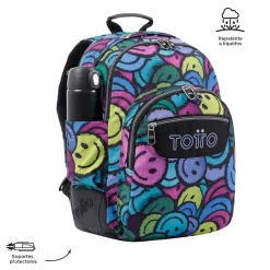 TOTTO Material Escolar*- Mochila escolar emojis Crayoles
