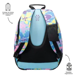 TOTTO Material Escolar*- Mochila escolar flores hawaianas Crayoles
