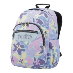 TOTTO Material Escolar*- Mochila escolar flores hawaianas Acuarela