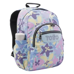 TOTTO Material Escolar*- Mochila escolar flores hawaianas Acuarela