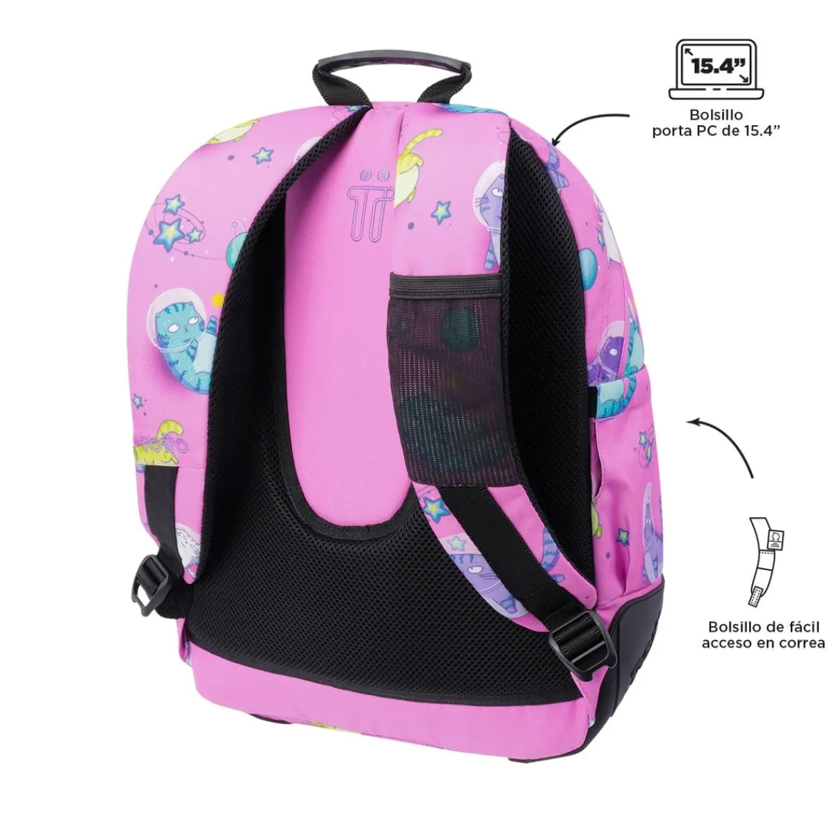 TOTTO Material Escolar*- Mochila escolar gatos astronautas Crayoles