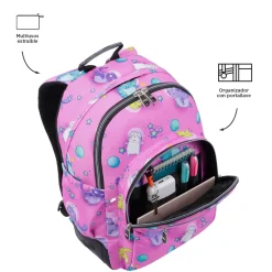 TOTTO Material Escolar*- Mochila escolar gatos astronautas Crayoles