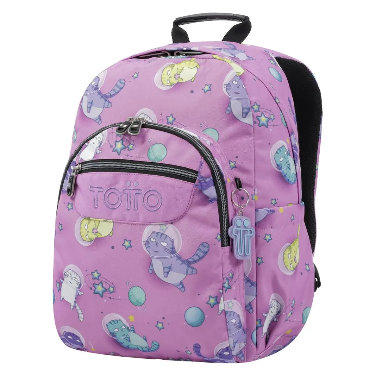 TOTTO Material Escolar*- Mochila escolar gatos astronautas Acuarela