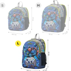 TOTTO Material Escolar*- Mochila escolar grande Monark