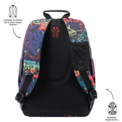 TOTTO Material Escolar*- Mochila escolar graffiti Crayoles
