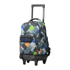 TOTTO Material Escolar*- Mochila escolar pequeña ruedas bloques Resma