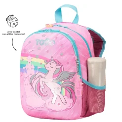 TOTTO Material Escolar*- Mochila escolar pequeña Fantasy