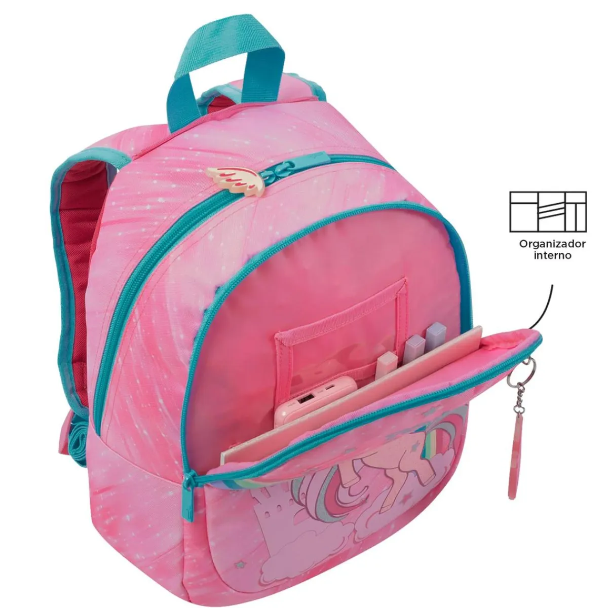 TOTTO Material Escolar*- Mochila escolar pequeña Fantasy