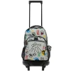 TOTTO Material Escolar*- Mochila escolar pequeña con ruedas Resma - Emojis