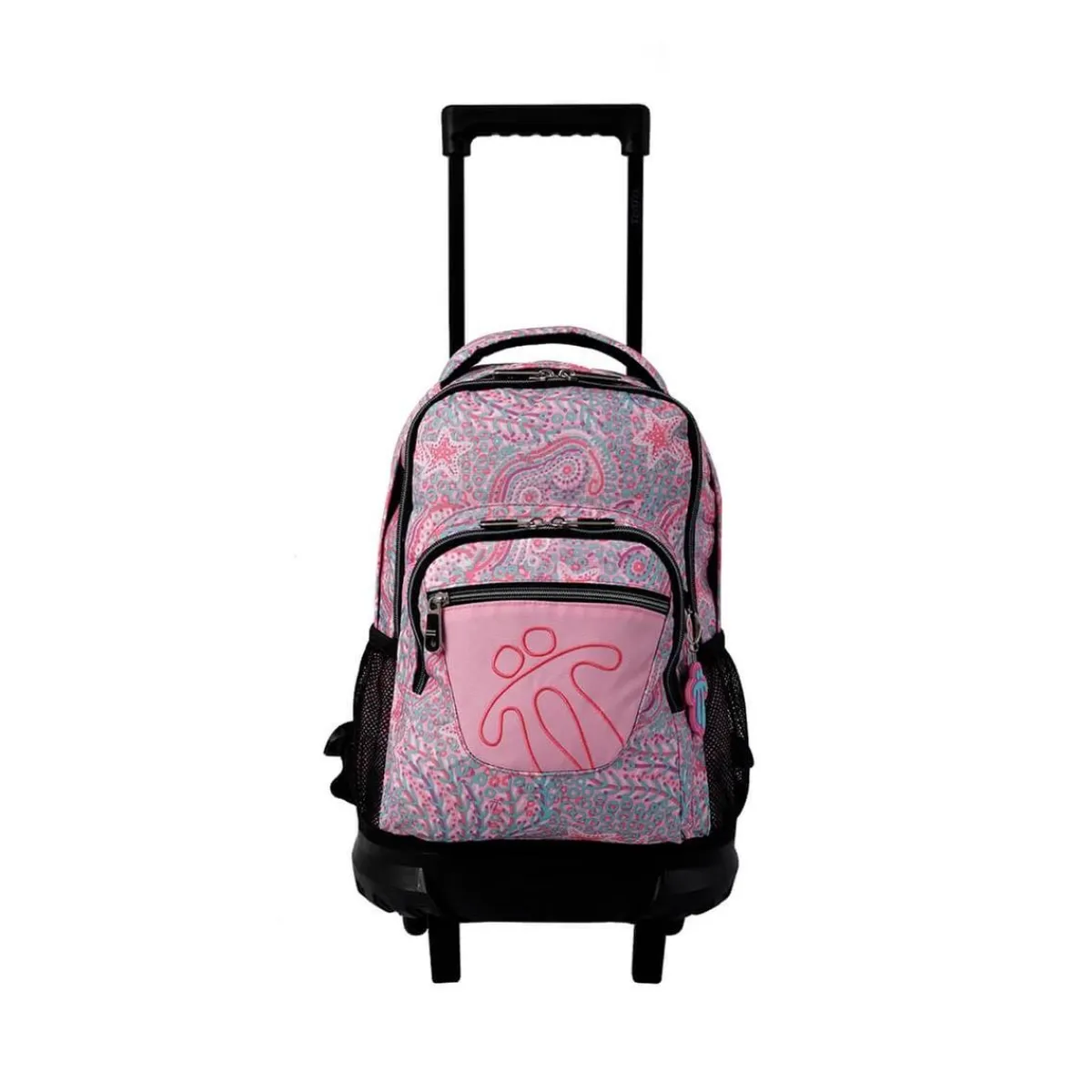 TOTTO Material Escolar*- Mochila escolar pequeña con ruedas Resma - Líneas y puntos